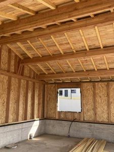 charpente en bois vue intérieur maison
