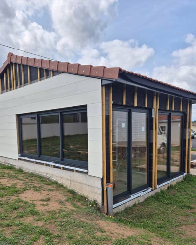 construction d'une maison en bois en Auvergne
