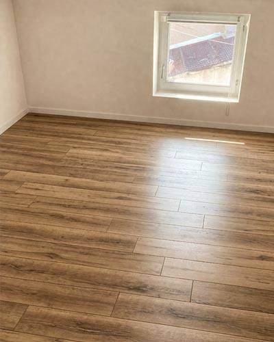 pose parquet au sol pour une chambre